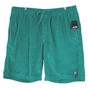 Billabong Mike EW Corduroy Shorts Mens XL‎ Teal Green Cotton NWT SS-2085